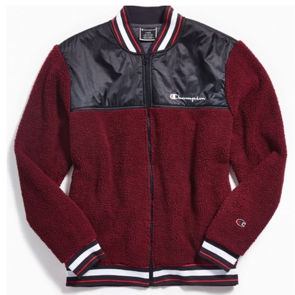 sherpa baseball jacket